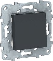 Выключатель кнопочный без рамки Schneider Electric Unica New 1-кл. антрацит